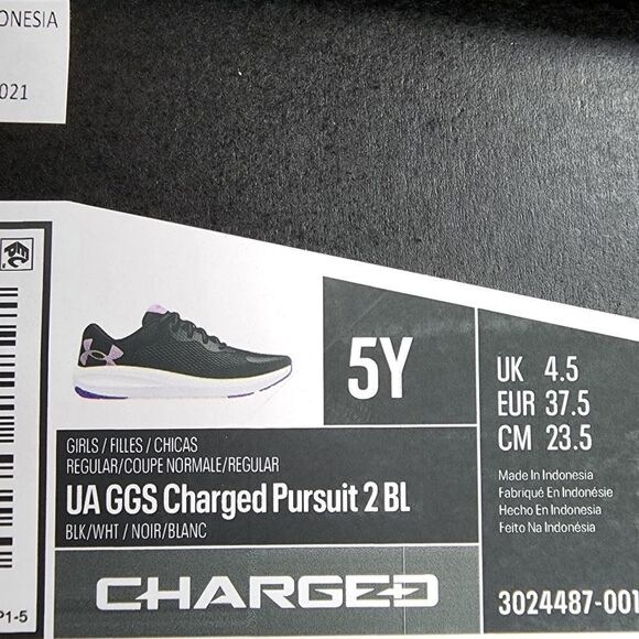 *SALE New Under Armour Charged Pursuit 2 Big Logo Sneakers - Picture 8 of 9